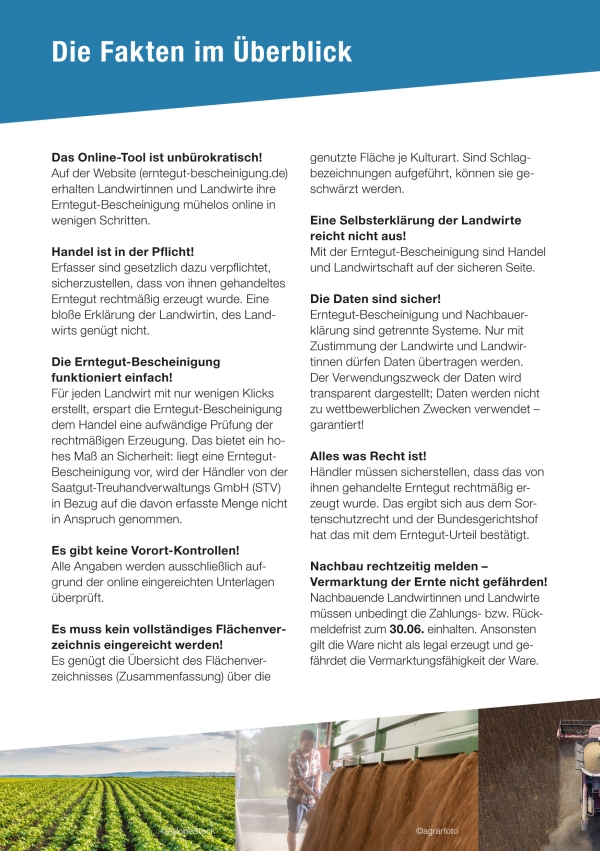 Flyer Erntegut-Bescheinigung Seite 2 von 4